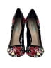 Betsey Johnson Floral Black Heels Size 6 - photo 2