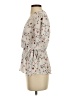 Sienna Sky Ivory Short Sleeve Blouse Size XS - photo 5