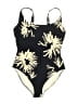 JETS Australia Print Black One Piece Swimsuit Size 8 - photo 1