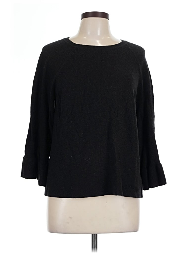 Pre-owned Ann Taylor Loft Pullover Sweater In Black