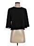 Topshop 100% Polyester Black 3/4 Sleeve Top Size 4 - photo 1