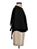 Topshop 100% Polyester Black 3/4 Sleeve Top Size 4 - photo 4