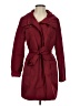 Ellen Tracy Burgundy Trenchcoat Size S - photo 1