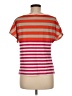 Avon Stripes Orange Short Sleeve Top Size M - photo 2