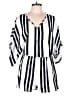 Shein 100% Polyester Stripes White Romper Size M - photo 1