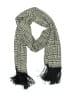 Unbranded 100% Rayon Houndstooth Ivory Scarf One size - photo 1