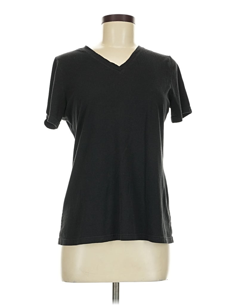 Pre-owned Time And Tru Short Sleeve T-shirt In Black