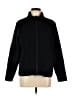 Three Dots Solid Black Track Jacket Size M - photo 1