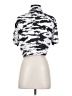 ALLSAINTS Animal Print Silver Short Sleeve Blouse Size S - photo 2