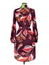 Sam Edelman 100% Polyester Print Burgundy Casual Dress Size 6 - photo 2