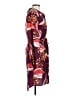 Sam Edelman 100% Polyester Print Burgundy Casual Dress Size 6 - photo 4