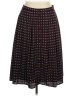 Talbots 100% Polyester Print Burgundy Casual Skirt Size 14 Petite - photo 1