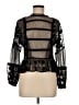 Next 100% Polyester Black 3/4 Sleeve Blouse Size 6 - photo 1