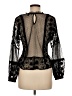 Next 100% Polyester Black 3/4 Sleeve Blouse Size 6 - photo 2