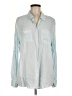 BLL NYC 100% Viscose Color Block Teal Long Sleeve Blouse Size M - photo 1