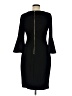 Calvin Klein Solid Black Cocktail Dress Size 8 - photo 2