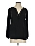 J.Crew 100% Polyester Black Long Sleeve Blouse Size 00 - photo 1
