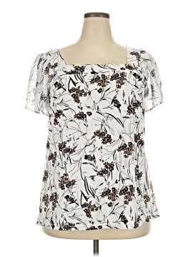 Always Indigo Short Sleeve Blouse