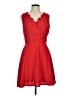 Alya 100% Polyester Solid Red Cocktail Dress Size M - photo 1