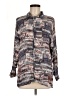 Chico's Design 100% Rayon Print Gray Long Sleeve Blouse One size - photo 1