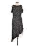 Neiman Marcus 100% Polyester Polka Dots Black Casual Dress Size 10 - photo 1