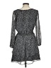 Ann Taylor 100% Polyester Polka Dots Black Casual Dress Size 6 Petite - photo 2