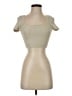 Babaton Tan Short Sleeve Top Size S - photo 1