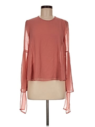 Topshop Long Sleeve Blouse (view 1)