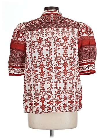 Alice + Olivia Short Sleeve Silk Top (view 2)