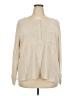 Como Vintage Tan Long Sleeve Henley Size 2X - photo 1