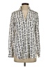 Ann Taylor 100% Polyester Ivory Long Sleeve Blouse Size XS - photo 1