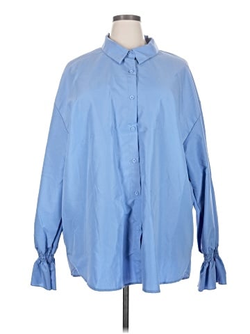 Shein Curve Long Sleeve Blouse (view 1)