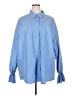 Shein Curve 100% Polyester Blue Long Sleeve Blouse Size 20 Plus (4) - photo 1
