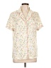 Unbranded Ivory Short Sleeve Henley Size L - photo 1
