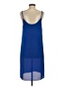J.Crew 100% Polyester Solid Blue Casual Dress Size S - photo 2