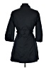 Indra 100% Polyester Black Trenchcoat Size 6 - photo 2