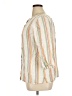Boden 100% Linen Stripes Ivory Long Sleeve Blouse Size XL - photo 5