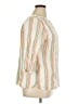 Boden 100% Linen Stripes Ivory Long Sleeve Blouse Size XL - photo 4