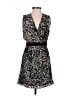 Paper Crown Print Black Blue Cocktail Dress Size XS - photo 1