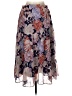 Lulus 100% Polyester Floral Blue Casual Skirt Size L - photo 2