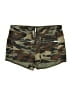 Ashley Mason 100% Cotton Camo Green Shorts Size 0 - photo 1