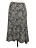New Directions Animal Print Silver Casual Skirt Size M - photo 2