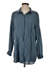 Coco + Carmen Blue Long Sleeve Button-Down Shirt Size S - photo 1