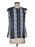 Elle 100% Polyester Blue Sleeveless Blouse Size S - photo 1