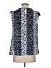 Elle 100% Polyester Blue Sleeveless Blouse Size S - photo 2