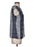 Elle 100% Polyester Blue Sleeveless Blouse Size S - photo 4