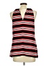 MICHAEL Michael Kors 100% Polyester Red Sleeveless Blouse Size 8 - photo 2