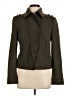 Cole Haan Tweed Green Wool Coat Size 8 - photo 1