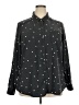 Torrid Polka Dots Black Long Sleeve Button-Down Shirt Size 2X Plus (2) - photo 1