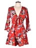 On The Road... 100% Polyester Red Romper Size M - photo 1